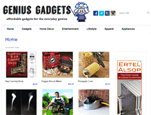 Tablet Screenshot of genius-gadgets.com